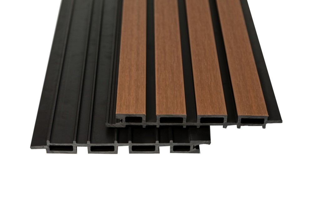 Фасадная реечная панель из ДПК Ecodecking Скай 200х26х3000 
